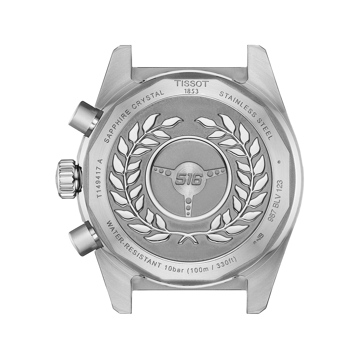 Montre TISSOT T-SPORT PR516 homme cadran bleu bracelet acier inoxydable - vue 3