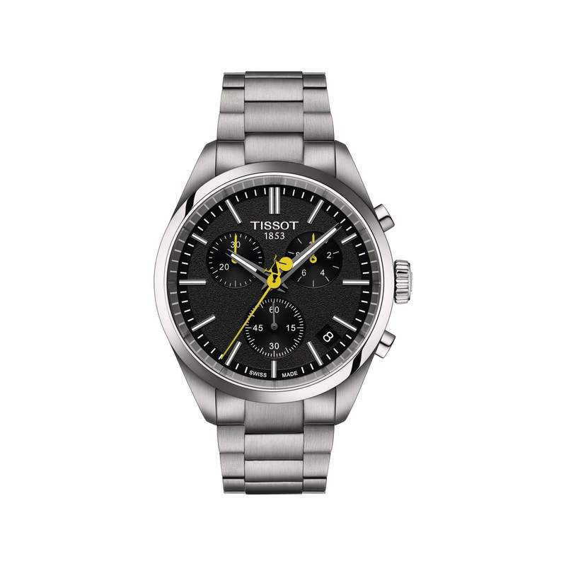 Montre TISSOT T-SPORT PR100 TOUR DE FRANCE homme cadran noir bracelet acier inoxydable - vue 4