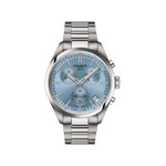 Montre TISSOT T-CLASSIC PR100 homme cadran bleu bracelet acier inoxydable - vue 1