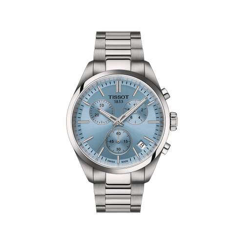 Montre TISSOT T-CLASSIC PR100 homme cadran bleu bracelet acier inoxydable