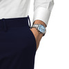Montre TISSOT T-CLASSOC PR100 homme cadran bleu bracelet acier inoxydable - vue Vporté 1