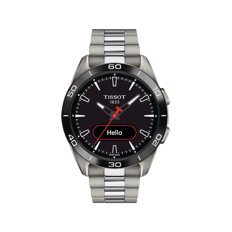 Montre TISSOT T-TOUCH CONNECT SPORT homme cadran noir bracelet titane - vue 4