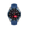 Montre TISSOT Touch collection homme solaire, bracelet silicone bleu - vue V1