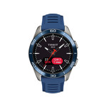 Montre TISSOT T-TOUCH CONNECT SOLAR SPORT homme cadran noir bracelet silicone bleu - vue 1