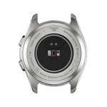 Montre TISSOT T-TOUCH CONNECT SOLAR SPORT homme cadran noir bracelet silicone bleu - vue 3