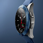 Montre TISSOT T-TOUCH CONNECT SOLAR SPORT homme cadran noir bracelet silicone bleu - vue D3