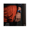 Montre TISSOT T-TOUCH CONNECT SOLAR SPORT homme cadran noir bracelet silicone bleu - vue Vporté 4
