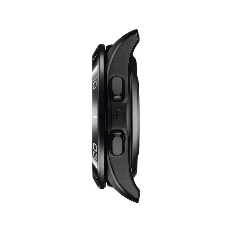 Montre TISSOT T-TOUCH CONNECT SOLAR SPORT homme cadran noir bracelet silicone noir - vue 2