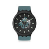 Montre SWATCH Big bold bioceramic Night trip homme bracelet silicone noir - vue V1