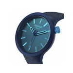 SWATCH Big bold biosourced Indigo glow men's watch strap biosource material blue - view 2