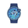 Montre SWATCH Big bold second home homme bracelet silicone bleu - vue V1