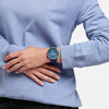 Montre SWATCH Big bold second home homme bracelet silicone bleu - vue Vporté 2