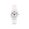 Montre SWATCH Gent biosourced Just white soft homme bracelet silicone blanc - vue V1