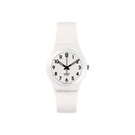 SWATCH Gent Biosourced Just White Soft Men's Watch with White Silicone Strap - View 1