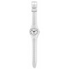 Montre SWATCH Gent biosourced Just white soft homme bracelet silicone blanc - vue VD1