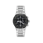 Montre SWATCH New irony Night flight chrono homme bracelet acier inoxydable gris - vue 1