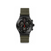 Montre SWATCH New irony By the bonfire chrono homme bracelet tissu vert - vue V1