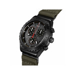 SWATCH New Irony By the Bonfire Chrono Men's Watch with Green Fabric Strap - View 2