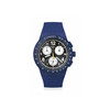 Montre SWATCH Chrono 42 Nothing basic about blue homme bracelet silicone bleu - vue V1