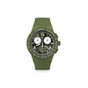 Montre SWATCH Chrono 42 Nothing basic about green homme bracelet silicone vert - vue V1