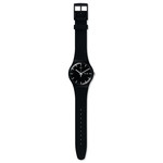 Montre SWATCH New gent biosourced Mono black homme bracelet matériau biosourcé noir - vue D1