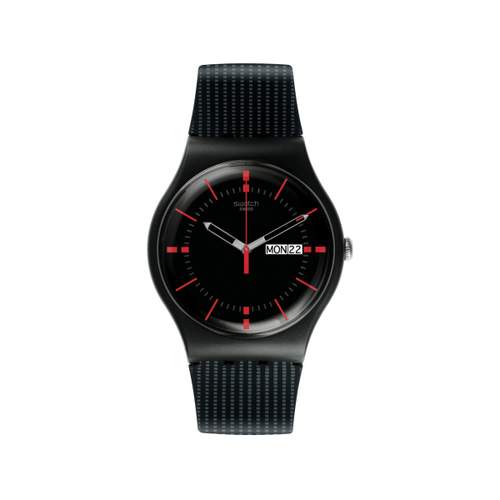 Montre SWATCH New gent biosourced Gaet homme bracelet silicone noir