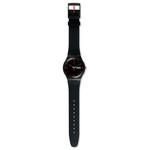 Montre SWATCH New gent biosourced Gaet homme bracelet silicone noir - vue D1