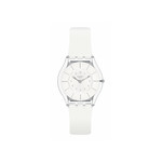 Montre SWATCH Skin classic biosourced White classiness homme bracelet silicone blanc - vue 1