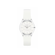 Montre SWATCH Skin classic biosourced White classiness homme bracelet silicone blanc