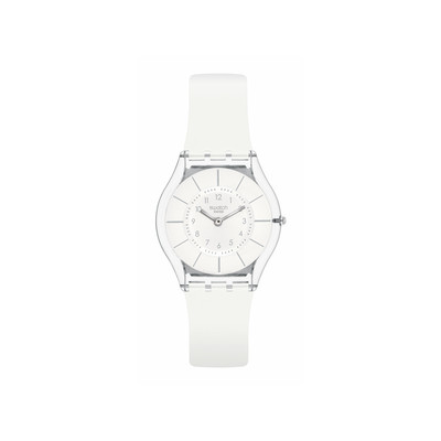 Montre SWATCH Skin classic biosourced White classiness homme bracelet silicone blanc - vue 1