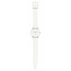Montre SWATCH Skin classic biosourced White classiness homme bracelet silicone blanc - vue VD1