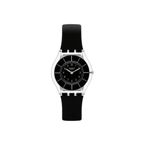 Montre SWATCH Skin classic biosourced Black classiness homme bracelet matériau biosourcé noir