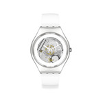 Montre SWATCH Skin irony Pure white irony homme bracelet silicone blanc - vue 1