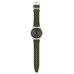 SWATCH Skin irony 42 Skinearth men's watch with green rubber strap - view D1