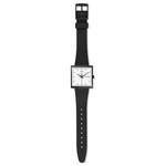 SWATCH Square bioceramic What if black? men's watch bracelet black biosourced material - view D1
