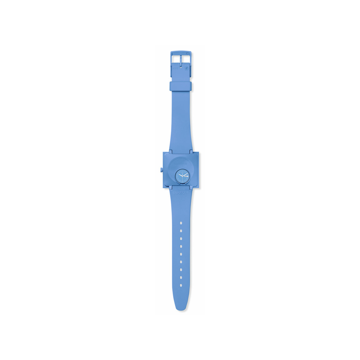 Montre SWATCH Square bioceramic What if sky? homme bracelet matériau biosourcé bleu - vue 3