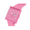 Montre SWATCH Square bioceramic What if rose? homme bracelet matériau biosourcé rose - vue V2