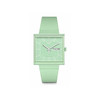 Montre SWATCH Square bioceramic What if mint? homme bracelet matériau biosourcé vert - vue V1