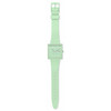 Montre SWATCH Square bioceramic What if mint? homme bracelet matériau biosourcé vert - vue VD1