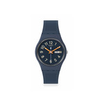 Montre SWATCH Gent biosourced Trendy lines at night homme bracelet silicone bleu - vue 1