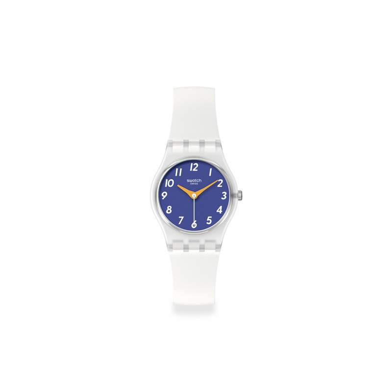 Montre SWATCH Lady The gold within you femme bracelet silicone blanc - vue 1