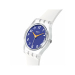 Montre SWATCH Lady The gold within you femme bracelet silicone blanc - vue 2
