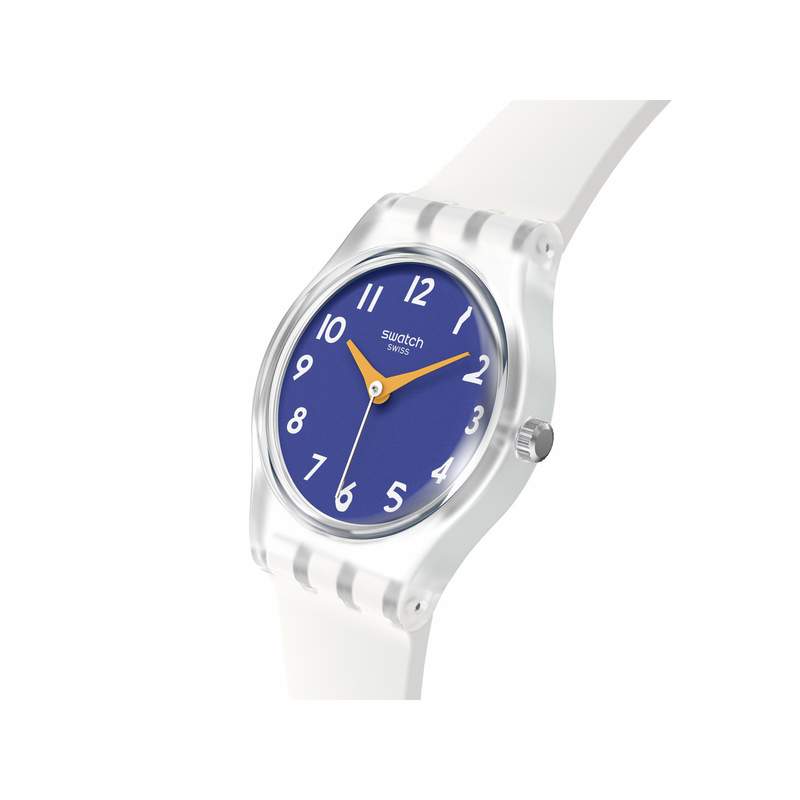 Montre SWATCH Lady The gold within you femme bracelet silicone blanc - vue 2