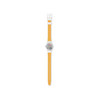 Montre SWATCH Lady The gold within you femme bracelet silicone blanc - vue V3