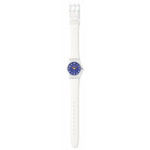 Montre SWATCH Lady The gold within you femme bracelet silicone blanc - vue D1