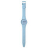 Montre SWATCH Gent biosourced Trendy lines in the sky homme bracelet silicone bleu - vue VD1