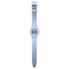 Montre SWATCH Gent bioceramic Frozen waterfall homme bracelet silicone bleu - vue VD1