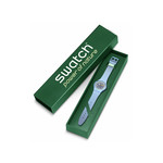 SWATCH Gent bioceramic Frozen waterfall men's watch blue silicone strap - view D4