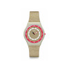 Montre SWATCH Skin classic bioceramic Coral dunes homme bracelet textile beige - vue V1