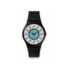 Montre SWATCH New gent bioceramic Good to corp homme bracelet silicone noir - vue V1